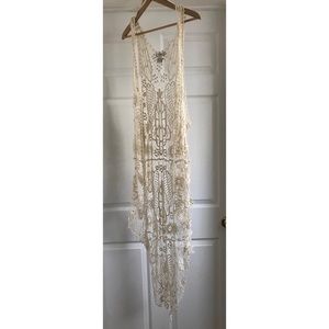 Boho style tank shawl
